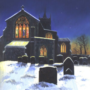 Aylsham Church East Window, Snow