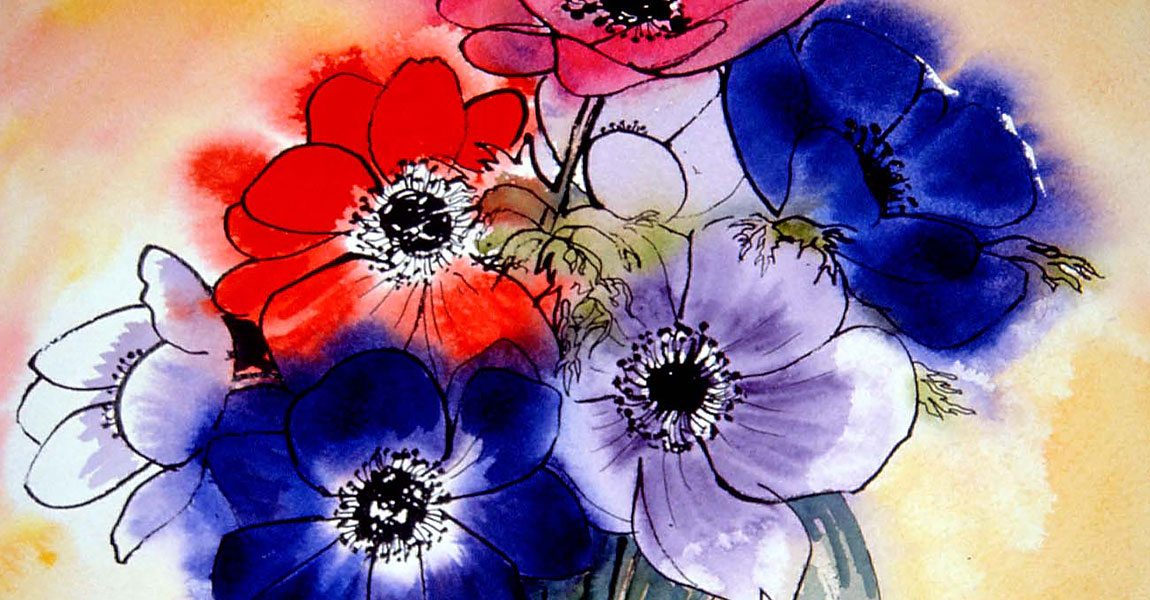 Anemones painting Jean Hawke
