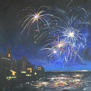 Fireworks off Cromer Pier